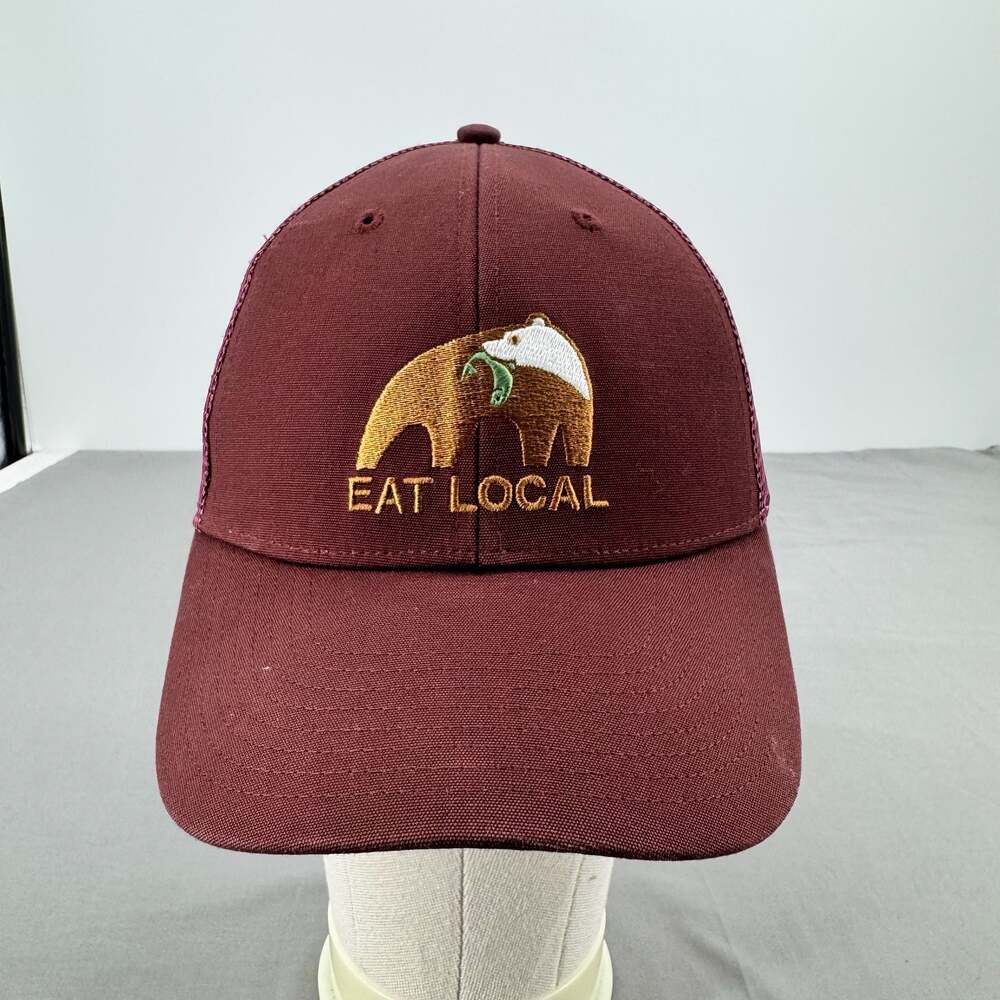 Patagonia Eat Local Up Stream Bear LoPro Snapback Trucker Hat